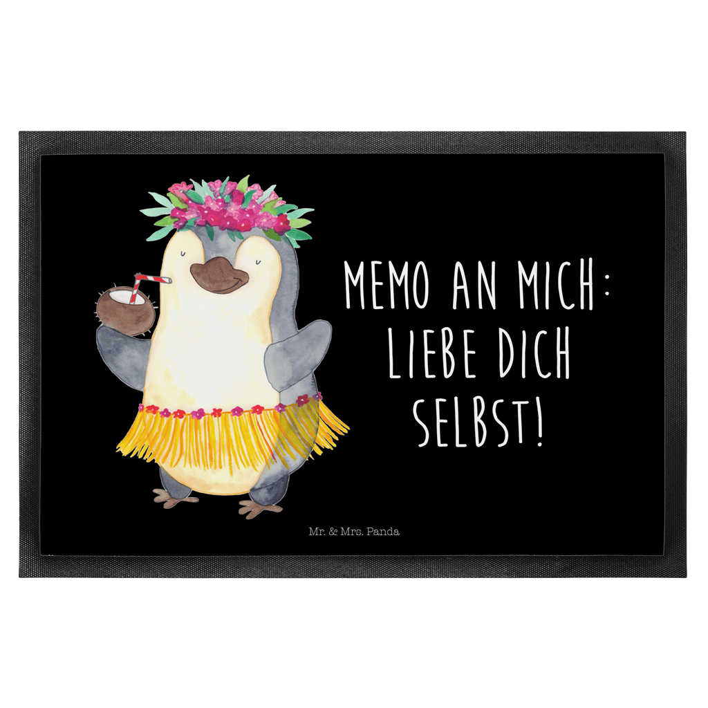 Fußmatte Pinguin Kokosnuss Türvorleger, Schmutzmatte, Fußabtreter, Matte, Schmutzfänger, Fußabstreifer, Schmutzfangmatte, Türmatte, Motivfußmatte, Haustürmatte, Vorleger, Pinguin, Aloha, Hawaii, Urlaub, Kokosnuss, Pinguine