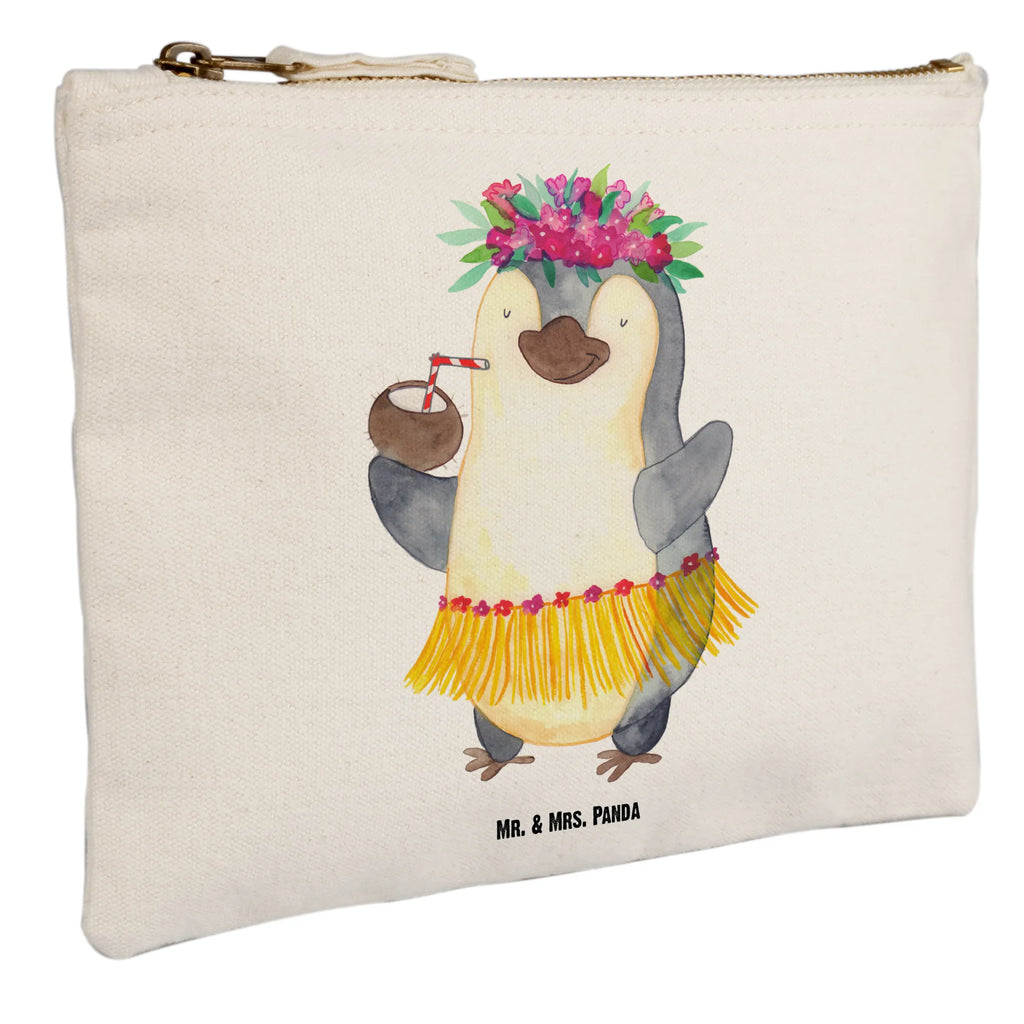 Schminktasche Pinguin Kokosnuss Schminktasche, Kosmetiktasche, Kosmetikbeutel, Stiftemäppchen, Etui, Federmappe, Makeup, XXL, Schminketui, Kosmetiketui, Schlamperetui, Pinguin, Aloha, Hawaii, Urlaub, Kokosnuss, Pinguine