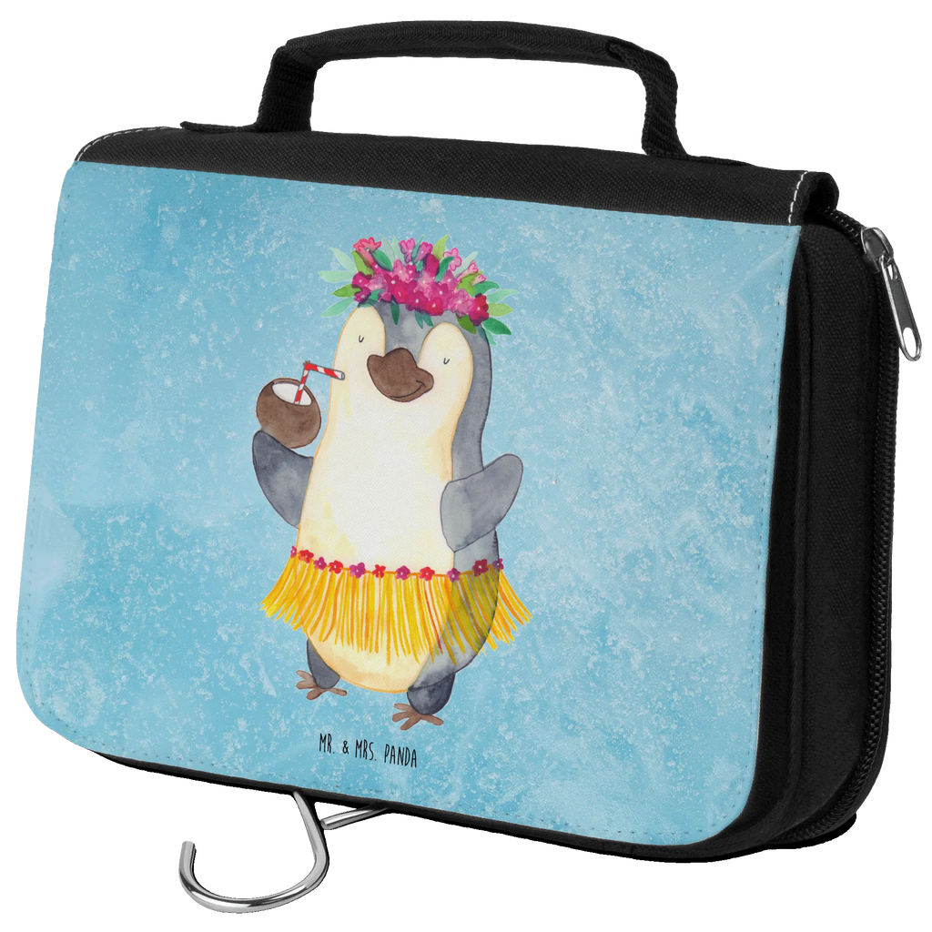 Kulturbeutel Pinguin Kokosnuss Kulturbeutel, Zum Aufhängen, Waschtasche, Kosmetiktasche, Damen, Herren, Aufbewahrungstasche, Schminktasche, Kosmetikbeutel, Organizer, Kulturtasche, Schminkutensil, Pinguin, Aloha, Hawaii, Urlaub, Kokosnuss, Pinguine