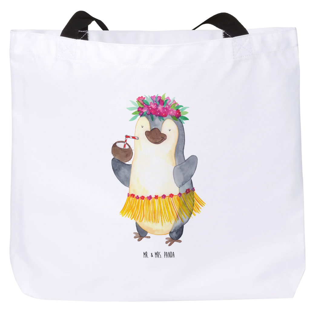 Shopper Pinguin Kokosnuss Beutel, Einkaufstasche, Tasche, Strandtasche, Einkaufsbeutel, Shopper, Schultasche, Freizeittasche, Tragebeutel, Schulbeutel, Alltagstasche, Pinguin, Aloha, Hawaii, Urlaub, Kokosnuss, Pinguine