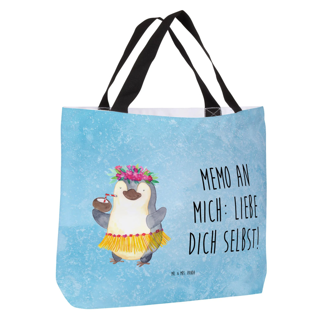 Shopper Pinguin Kokosnuss Beutel, Einkaufstasche, Tasche, Strandtasche, Einkaufsbeutel, Shopper, Schultasche, Freizeittasche, Tragebeutel, Schulbeutel, Alltagstasche, Pinguin, Aloha, Hawaii, Urlaub, Kokosnuss, Pinguine