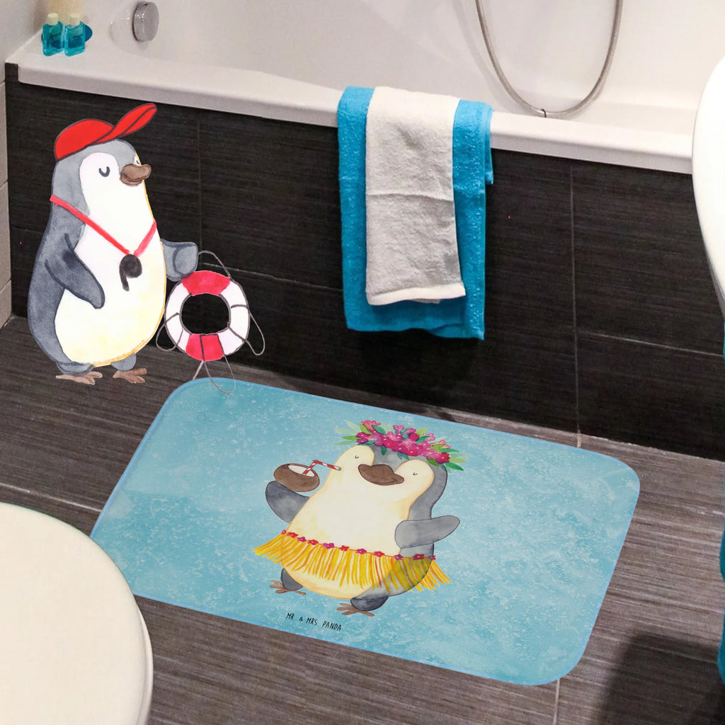 Badvorleger Pinguin Kokosnuss Badematte, Badteppich, Duschvorleger, Badezimmerteppich, Badezimmermatte, Badvorleger, Duschmatte, Duschteppich, Badteppiche, Badgarnitur, Badematten, Teppich Badezimmer, Badezimmermatten, Pinguin, Aloha, Hawaii, Urlaub, Kokosnuss, Pinguine