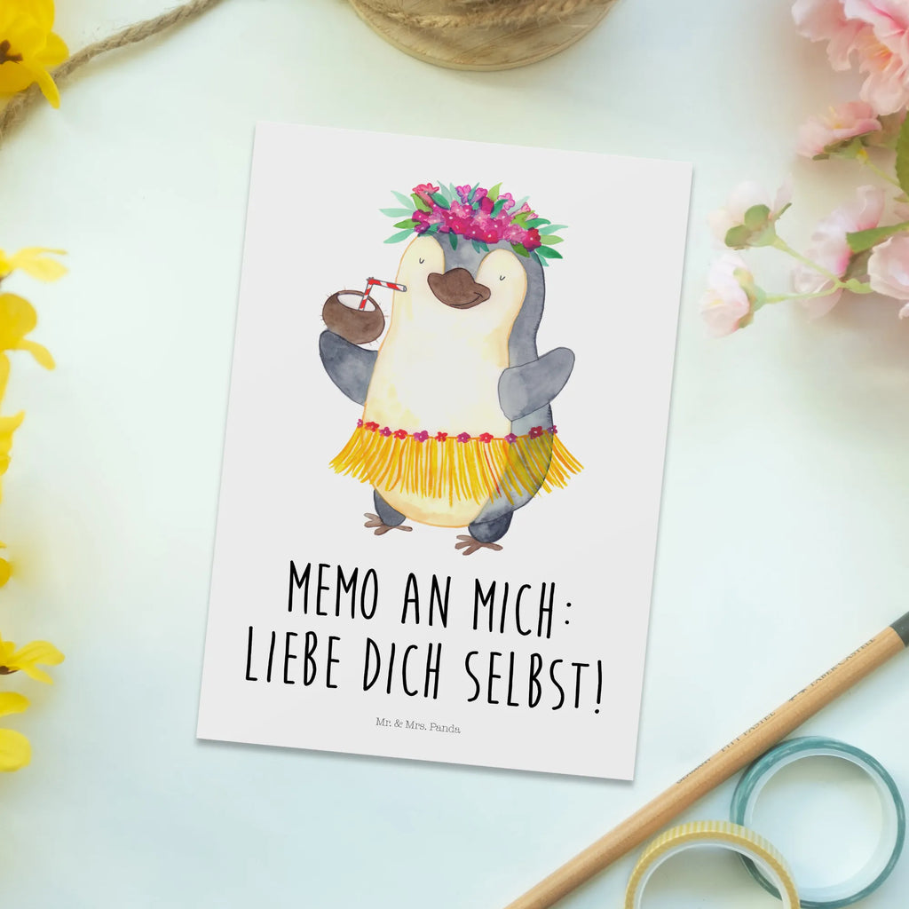 Postkarte Pinguin Kokosnuss Postkarte, Karte, Geschenkkarte, Grußkarte, Einladung, Ansichtskarte, Geburtstagskarte, Einladungskarte, Dankeskarte, Ansichtskarten, Einladung Geburtstag, Einladungskarten Geburtstag, Pinguin, Aloha, Hawaii, Urlaub, Kokosnuss, Pinguine