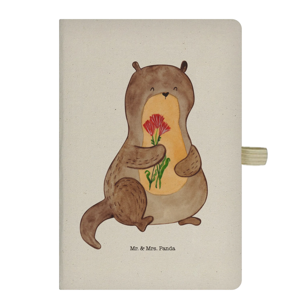 Cotton notebook otter Bunch of flowers Notizen, Eintragebuch, Tagebuch, Notizblock, Adressbuch, Journal, Kladde, Skizzenbuch, Notizheft, Schreibbuch, Schreibheft, Otter, Fischotter, Seeotter, Otter Seeotter See Otter
