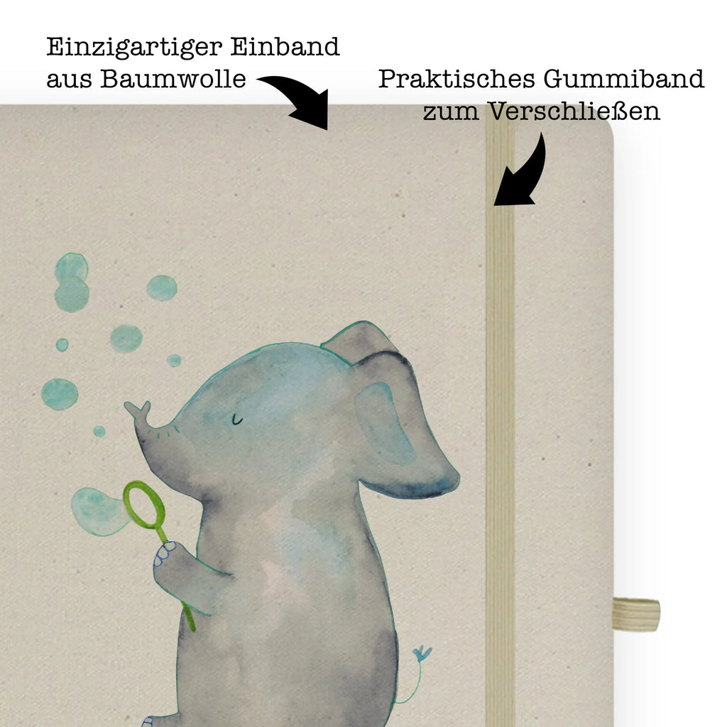 Baumwoll Notizbuch Elefant Seifenblasen Notizen, Eintragebuch, Tagebuch, Notizblock, Adressbuch, Journal, Kladde, Skizzenbuch, Notizheft, Schreibbuch, Schreibheft, Tiermotive, Gute Laune, lustige Sprüche, Tiere, Elefant, Elefanten, Dickhäuter, Rüsseltier, Seifenblasen, Liebe, Heimat, Gefühl. Daheim, Liebesbeweis, Liebesspruch