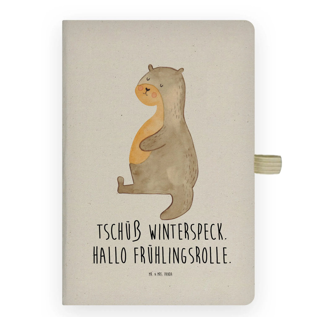 Cotton notebook otter Belly Notizen, Eintragebuch, Tagebuch, Notizblock, Adressbuch, Journal, Kladde, Skizzenbuch, Notizheft, Schreibbuch, Schreibheft, Otter, Fischotter, Seeotter, Otter Seeotter See Otter