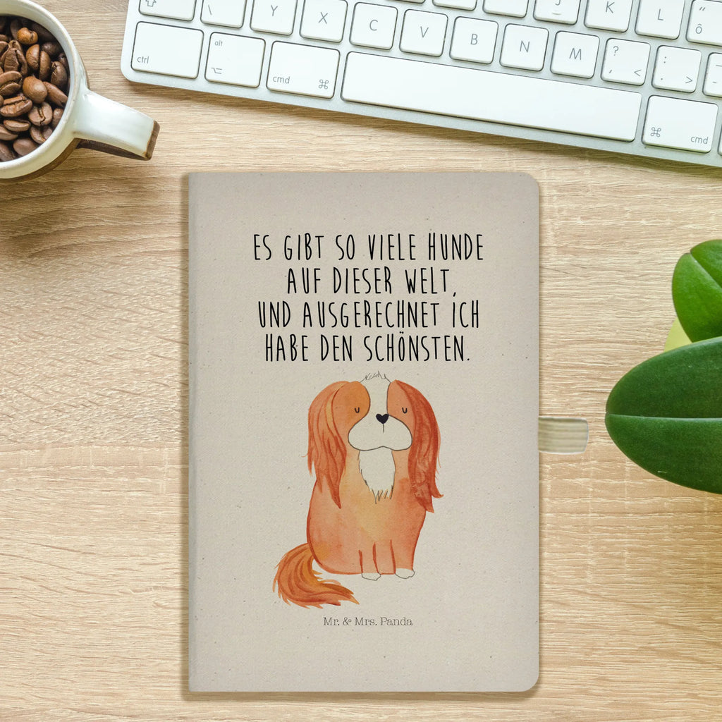 Baumwoll Notizbuch Hund Cavalier King Charles Spaniel Notizen, Eintragebuch, Tagebuch, Notizblock, Adressbuch, Journal, Kladde, Skizzenbuch, Notizheft, Schreibbuch, Schreibheft, Hund, Hundemotiv, Haustier, Hunderasse, Tierliebhaber, Hundebesitzer, Sprüche, Cavalier King Charles Spaniel, Cockerspaniel, Spaniel, Spruch, schönster Hund