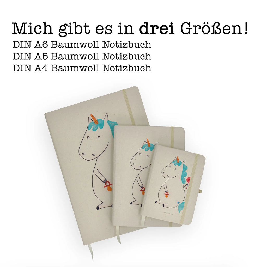 Baumwoll Notizbuch Einhorn Baby Notizen, Eintragebuch, Tagebuch, Notizblock, Adressbuch, Journal, Kladde, Skizzenbuch, Notizheft, Schreibbuch, Schreibheft, Einhorn, Einhörner, Einhorn Deko, Unicorn, Mutter, Geburt, Geburtstag, erstes Kind, Baby, Babyglück, Nachwuchs, Eltern, Party, Kind, Schnuller