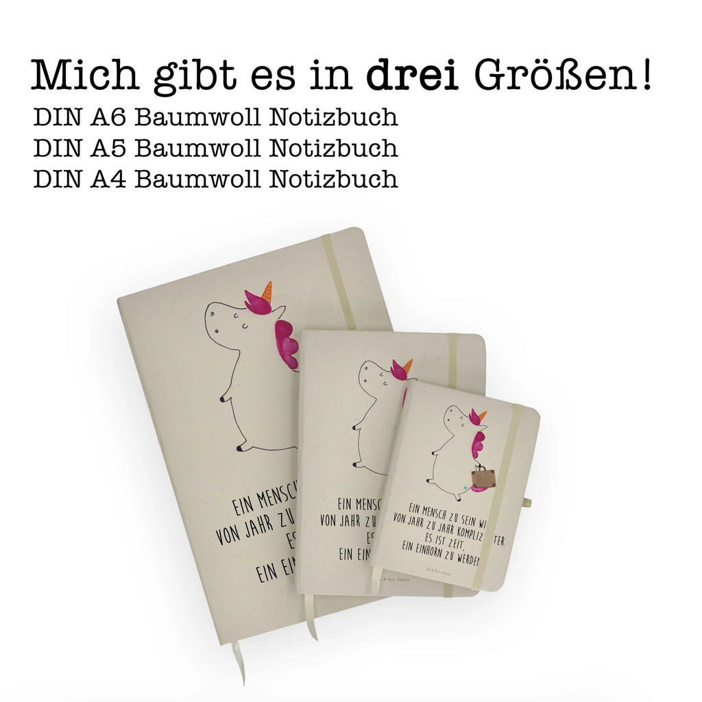 Baumwoll Notizbuch Einhorn Koffer Notizen, Eintragebuch, Tagebuch, Notizblock, Adressbuch, Journal, Kladde, Skizzenbuch, Notizheft, Schreibbuch, Schreibheft, Einhorn, Einhörner, Einhorn Deko, Pegasus, Unicorn, unicorn, Koffer, Verreisen, Reise, Gepäck, Abenteuer, Erwachsen, Kind, albern, Spaß, lustig, witzig