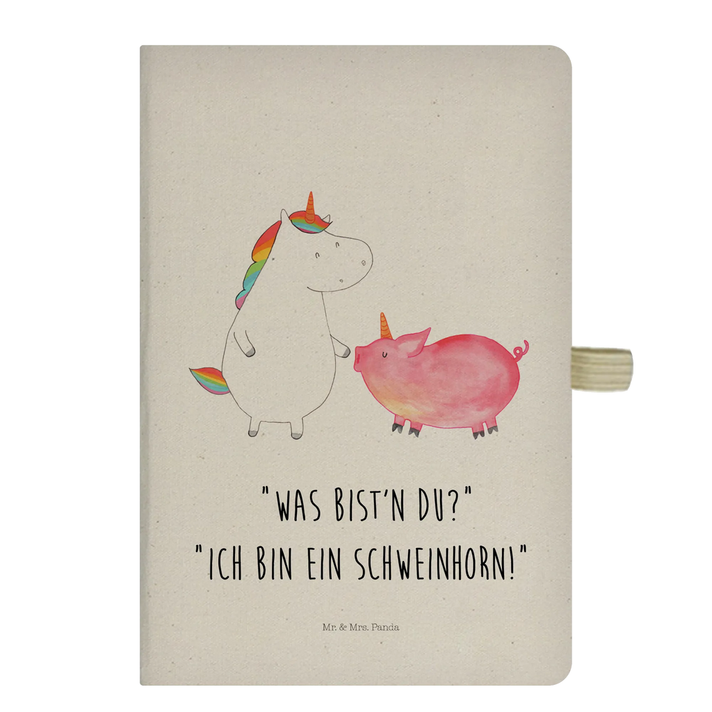 Baumwoll Notizbuch Einhorn Schwein Notizen, Eintragebuch, Tagebuch, Notizblock, Adressbuch, Journal, Kladde, Skizzenbuch, Notizheft, Schreibbuch, Schreibheft, Einhorn, Einhörner, Einhorn Deko, Pegasus, Unicorn, Freundschaft, Schweinhorn, Schwein, Freundin, Schweinchen