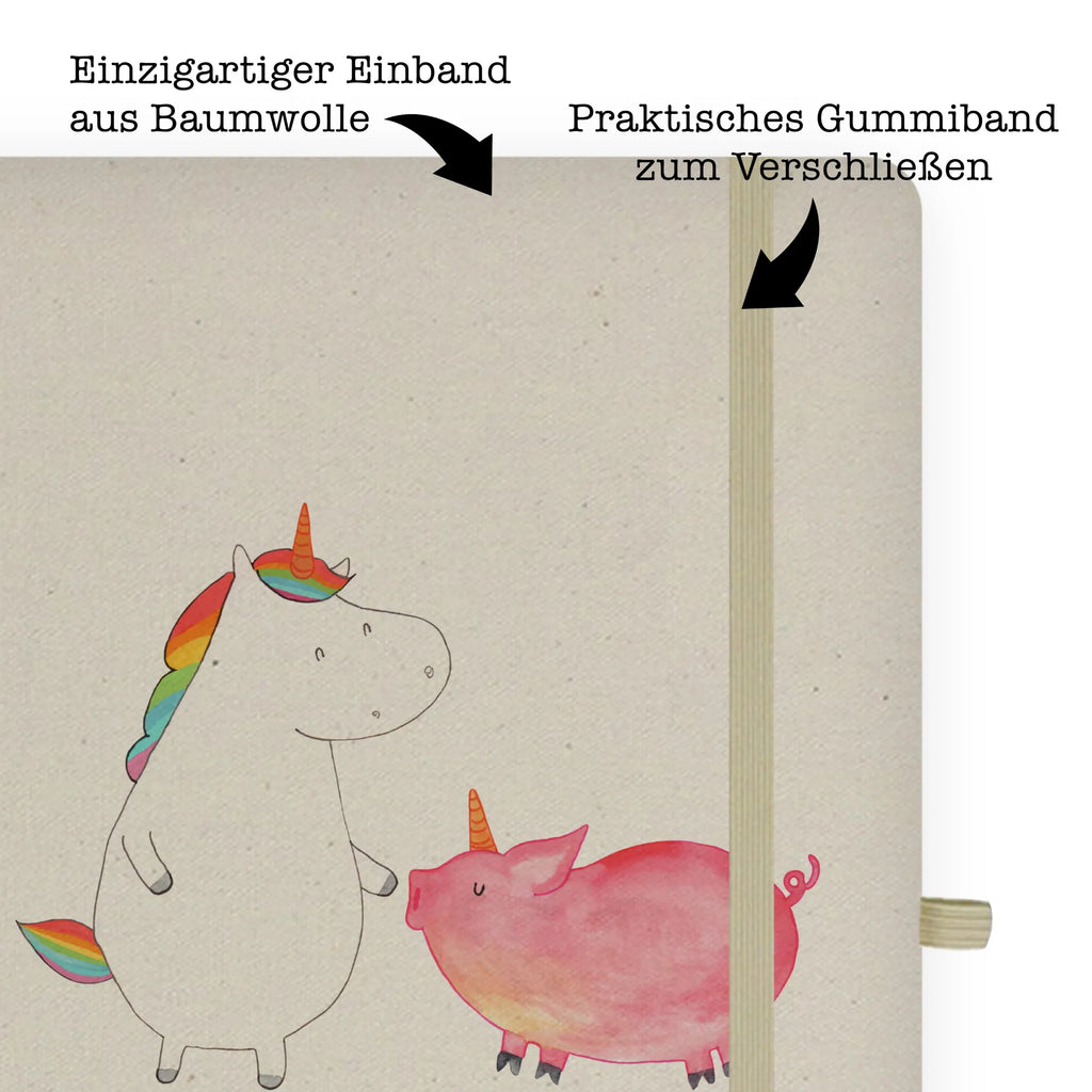 Baumwoll Notizbuch Einhorn Schwein Notizen, Eintragebuch, Tagebuch, Notizblock, Adressbuch, Journal, Kladde, Skizzenbuch, Notizheft, Schreibbuch, Schreibheft, Einhorn, Einhörner, Einhorn Deko, Unicorn, Freundschaft, Schweinhorn, Schwein, Freundin, Schweinchen