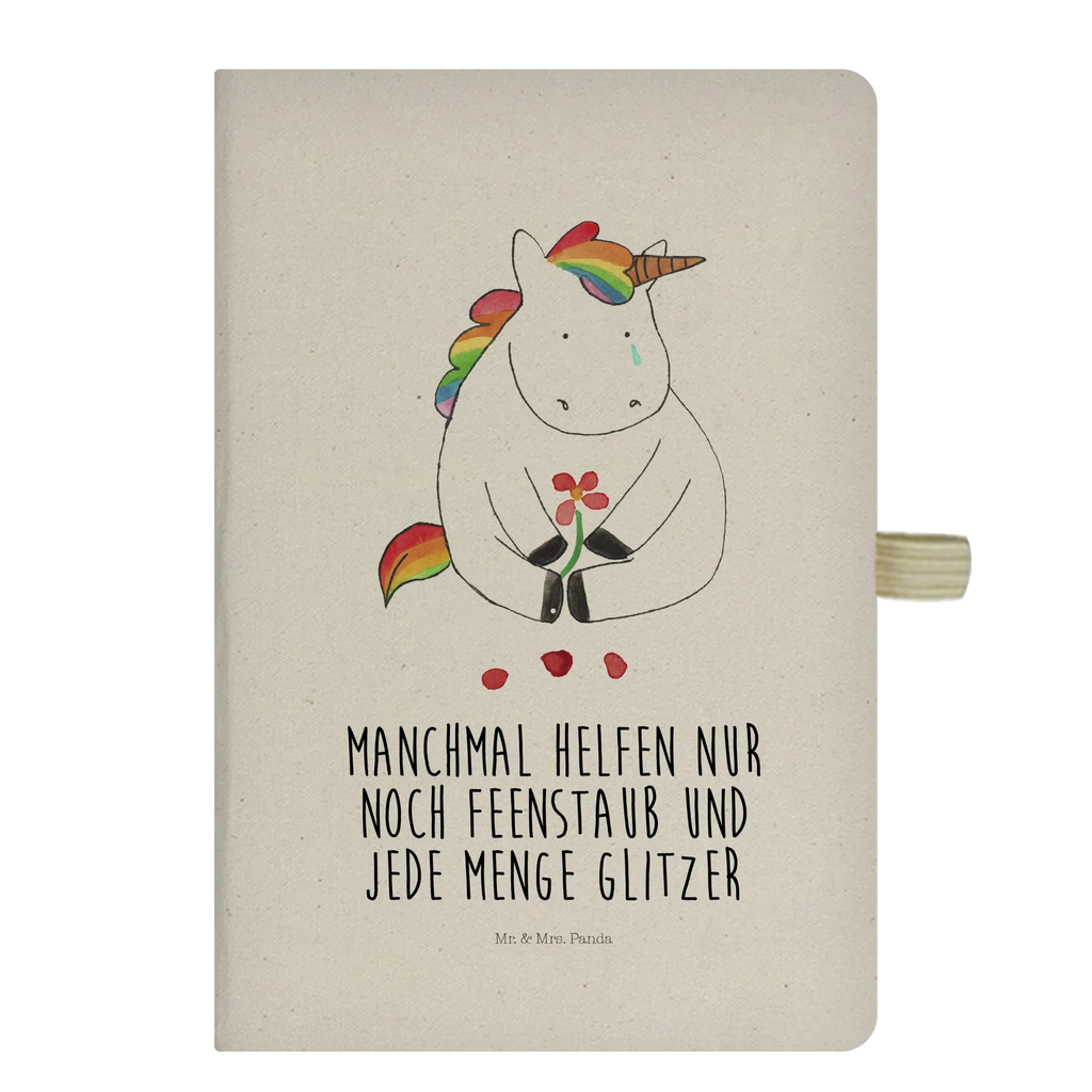 Baumwoll Notizbuch Einhorn Traurig Notizen, Eintragebuch, Tagebuch, Notizblock, Adressbuch, Journal, Kladde, Skizzenbuch, Notizheft, Schreibbuch, Schreibheft, Einhorn, Einhörner, Einhorn Deko, Pegasus, Unicorn, Glitzer, Trösten. Freundschaft, Freunde, Liebe, Trauer, Grußkarte, Blume