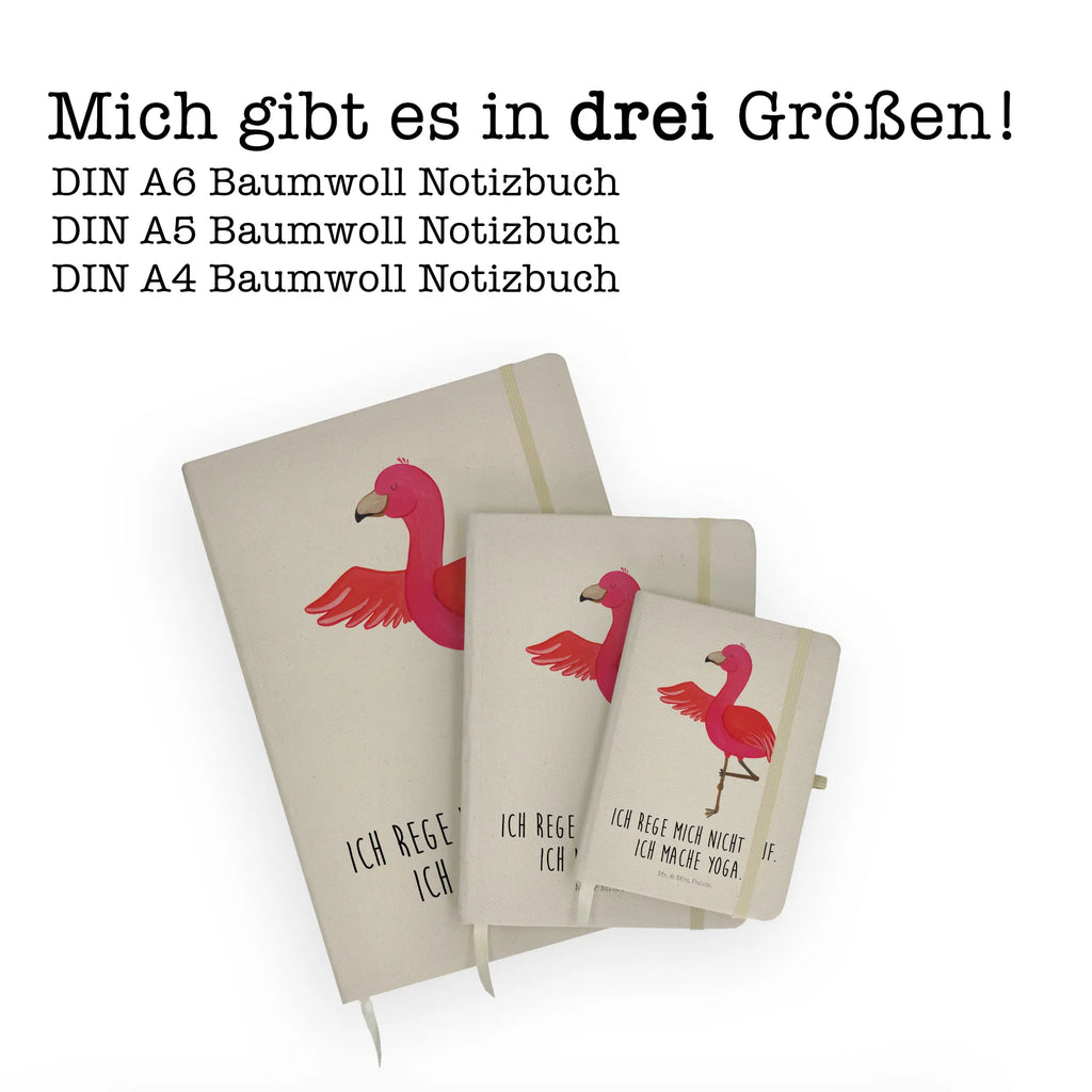 Baumwoll Notizbuch Flamingo Yoga Notizen, Eintragebuch, Tagebuch, Notizblock, Adressbuch, Journal, Kladde, Skizzenbuch, Notizheft, Schreibbuch, Schreibheft, Flamingo, Vogel, Yoga, Namaste, Achtsamkeit, Yoga-Übung, Entspannung, Ärger, Aufregen, Tiefenentspannung