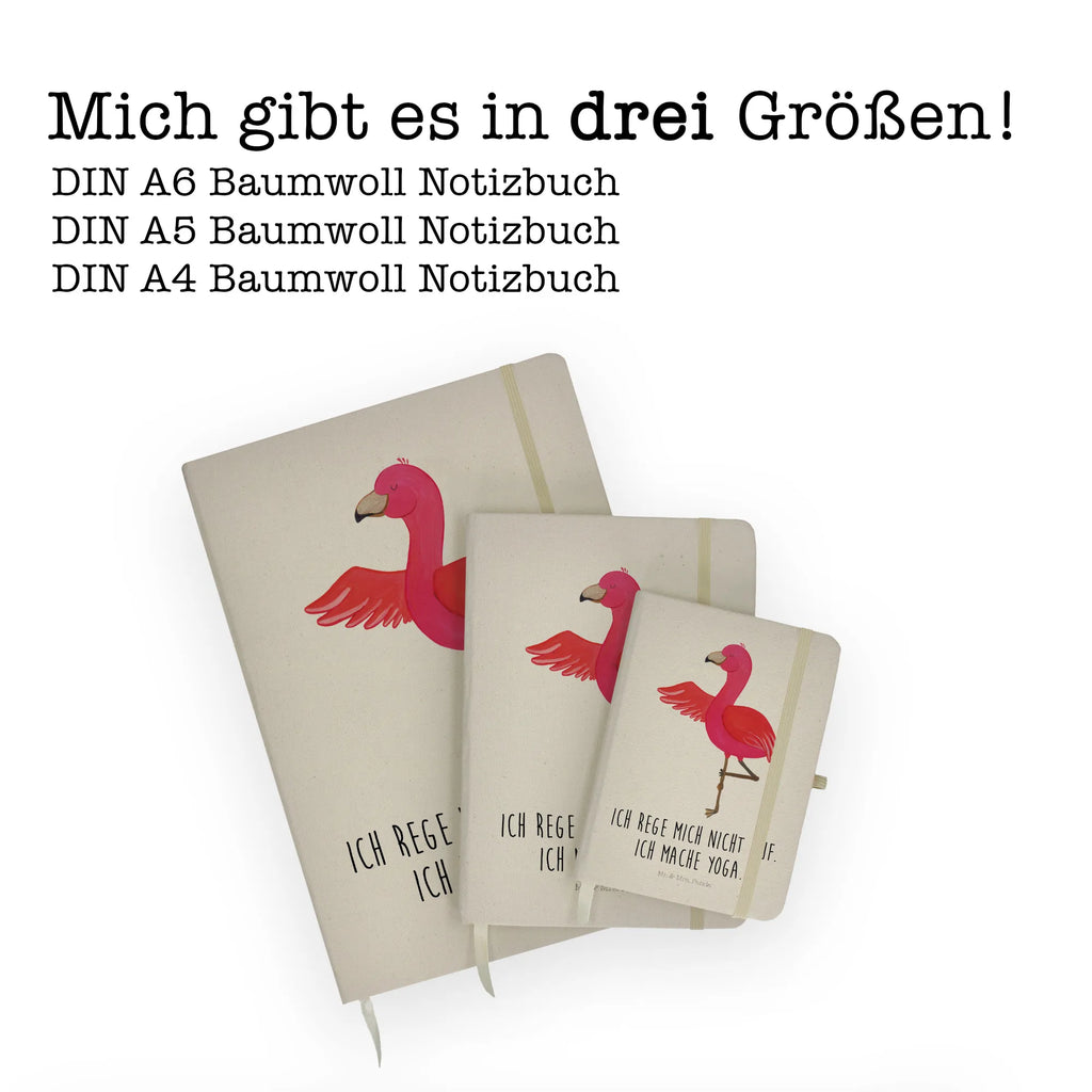 Baumwoll Notizbuch Flamingo Yoga Notizen, Eintragebuch, Tagebuch, Notizblock, Adressbuch, Journal, Kladde, Skizzenbuch, Notizheft, Schreibbuch, Schreibheft, Flamingo, Vogel, Yoga, Namaste, Achtsamkeit, Yoga-Übung, Entspannung, Ärger, Aufregen, Tiefenentspannung