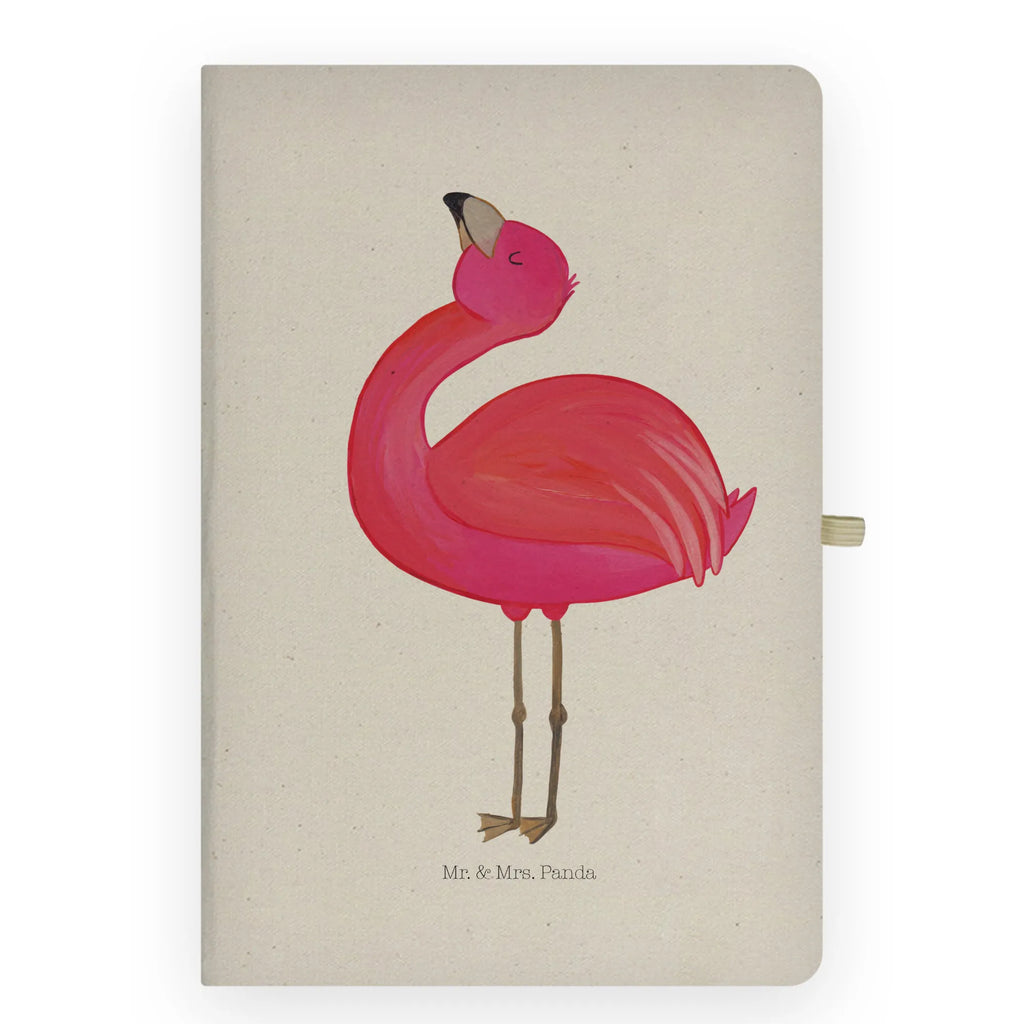 Baumwoll Notizbuch Flamingo stolz Notizen, Eintragebuch, Tagebuch, Notizblock, Adressbuch, Journal, Kladde, Skizzenbuch, Notizheft, Schreibbuch, Schreibheft, Flamingo, stolz, Freude, Selbstliebe, Selbstakzeptanz, Freundin, beste Freundin, Tochter, Mama, Schwester