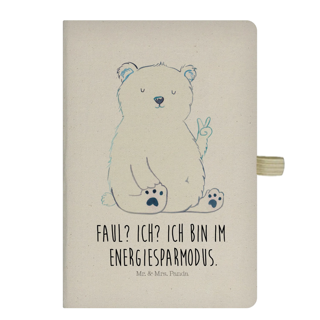 Baumwoll Notizbuch Eisbär Faul Notizen, Eintragebuch, Tagebuch, Notizblock, Adressbuch, Journal, Kladde, Skizzenbuch, Notizheft, Schreibbuch, Schreibheft, Bär, Teddy, Teddybär, Eisbär, Nordpol, Faul, Entspannen, Relaxen, Büro, Arbeit, Bürojob, Arbeitsplatz, Homeoffice