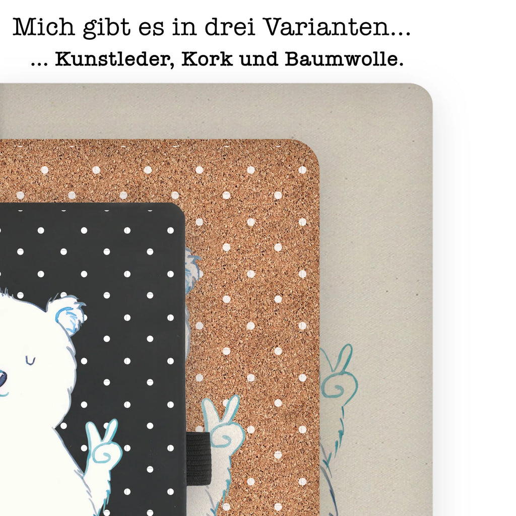 Baumwoll Notizbuch Eisbär Faul Notizen, Eintragebuch, Tagebuch, Notizblock, Adressbuch, Journal, Kladde, Skizzenbuch, Notizheft, Schreibbuch, Schreibheft, Bär, Teddy, Teddybär, Eisbär, Nordpol, Faul, Entspannen, Relaxen, Büro, Arbeit, Bürojob, Arbeitsplatz, Homeoffice