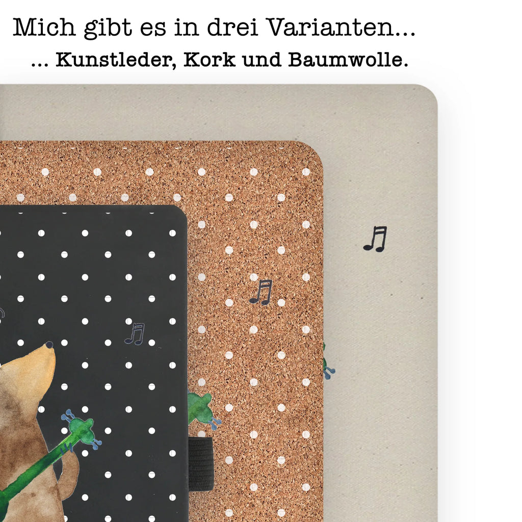 Baumwoll Notizbuch Bär Gitarre Notizen, Eintragebuch, Tagebuch, Notizblock, Adressbuch, Journal, Kladde, Skizzenbuch, Notizheft, Schreibbuch, Schreibheft, Bär, Teddy, Teddybär