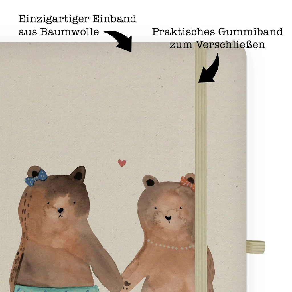 Baumwoll Notizbuch Bär Freundin Notizen, Eintragebuch, Tagebuch, Notizblock, Adressbuch, Journal, Kladde, Skizzenbuch, Notizheft, Schreibbuch, Schreibheft, Bär, Teddy, Teddybär, Bär Freundin Beste Freund Liebe Liebesbeweis Verliebt Kumpel Kumpeliene