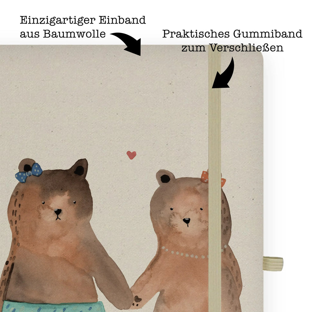 Baumwoll Notizbuch Bär Freundin Notizen, Eintragebuch, Tagebuch, Notizblock, Adressbuch, Journal, Kladde, Skizzenbuch, Notizheft, Schreibbuch, Schreibheft, Bär, Teddy, Teddybär, Bär Freundin Beste Freund Liebe Liebesbeweis Verliebt Kumpel Kumpeliene