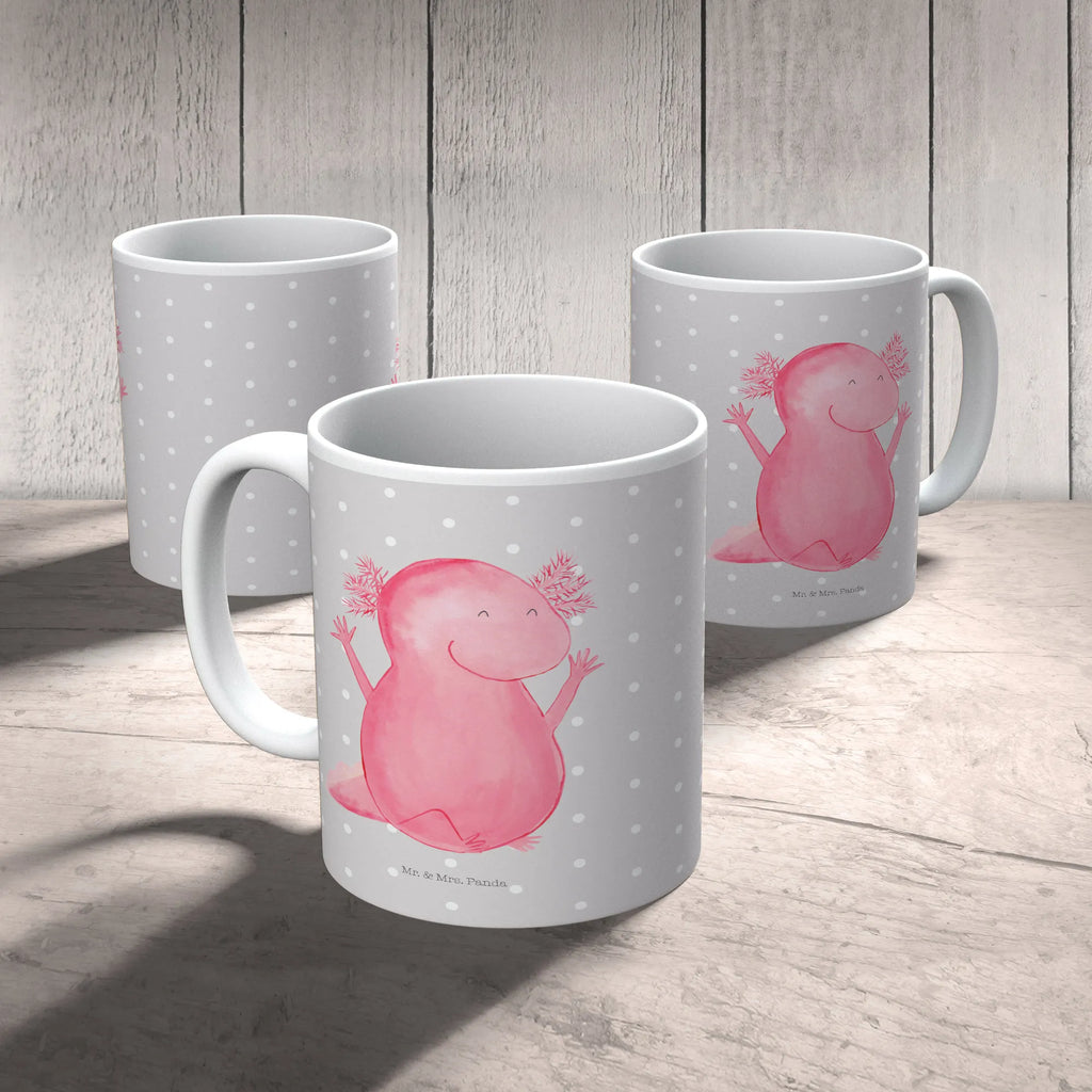 Tasse Axolotl Hurra Tasse, Kaffeetasse, Teetasse, Becher, Kaffeebecher, Teebecher, Keramiktasse, Porzellantasse, Büro Tasse, Geschenk Tasse, Tasse Sprüche, Tasse Motive, Kaffeetassen, Tasse bedrucken, Designer Tasse, Cappuccino Tassen, Schöne Teetassen, Axolotl, Molch, Axolot, Schwanzlurch, Lurch, Lurche, fröhlich, Spaß, Freude, Motivation, Zufriedenheit