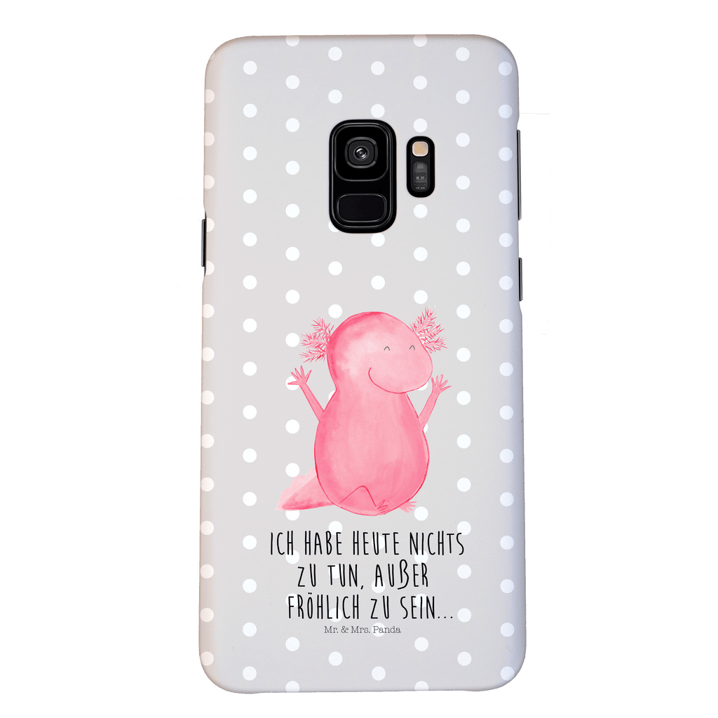 Handyhülle Axolotl Hurra Handyhülle, Handycover, Cover, Handy, Hülle, Iphone 10, Iphone X, Axolotl, Molch, Axolot, Schwanzlurch, Lurch, Lurche, fröhlich, Spaß, Freude, Motivation, Zufriedenheit