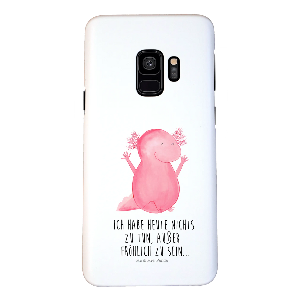 Handyhülle Axolotl Hurra Handyhülle, Handycover, Cover, Handy, Hülle, Iphone 10, Iphone X, Axolotl, Molch, Axolot, Schwanzlurch, Lurch, Lurche, fröhlich, Spaß, Freude, Motivation, Zufriedenheit