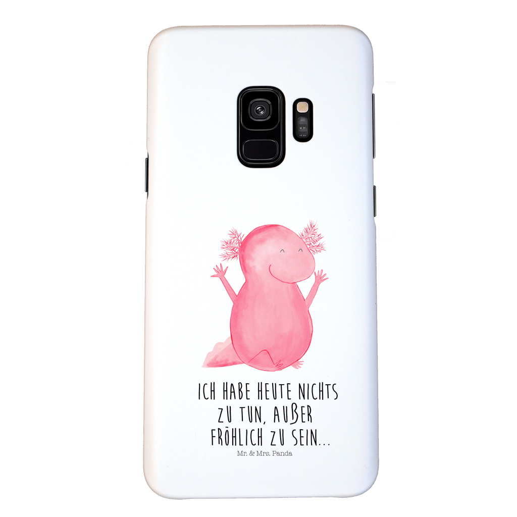 Handyhülle Axolotl Hurra Handyhülle, Handycover, Cover, Handy, Hülle, Iphone 10, Iphone X, Axolotl, Molch, Axolot, Schwanzlurch, Lurch, Lurche, fröhlich, Spaß, Freude, Motivation, Zufriedenheit