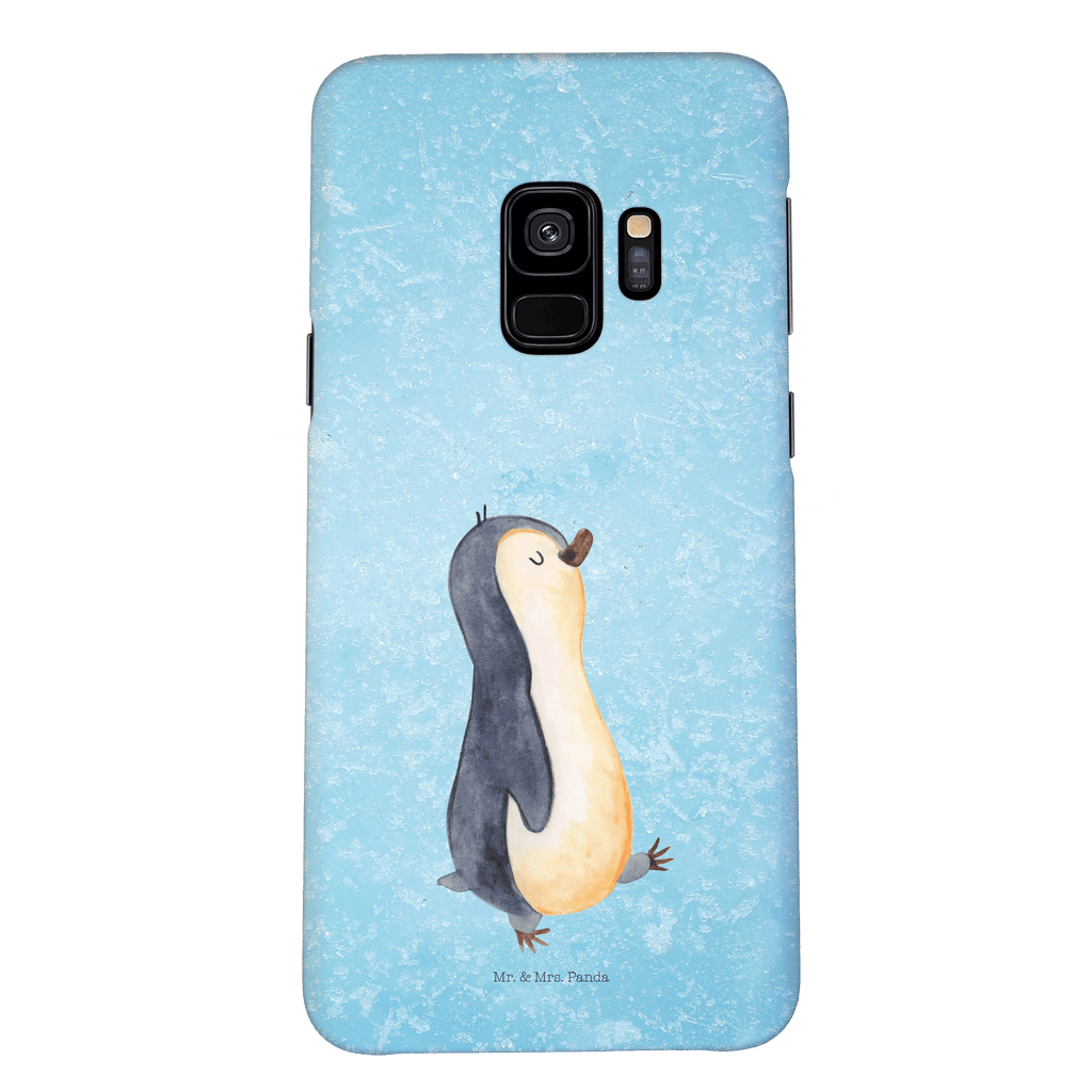 Handyhülle Pinguin marschieren Samsung Galaxy S9, Handyhülle, Smartphone Hülle, Handy Case, Handycover, Hülle, Pinguin, Pinguine, Frühaufsteher, Langschläfer, Bruder, Schwester, Familie