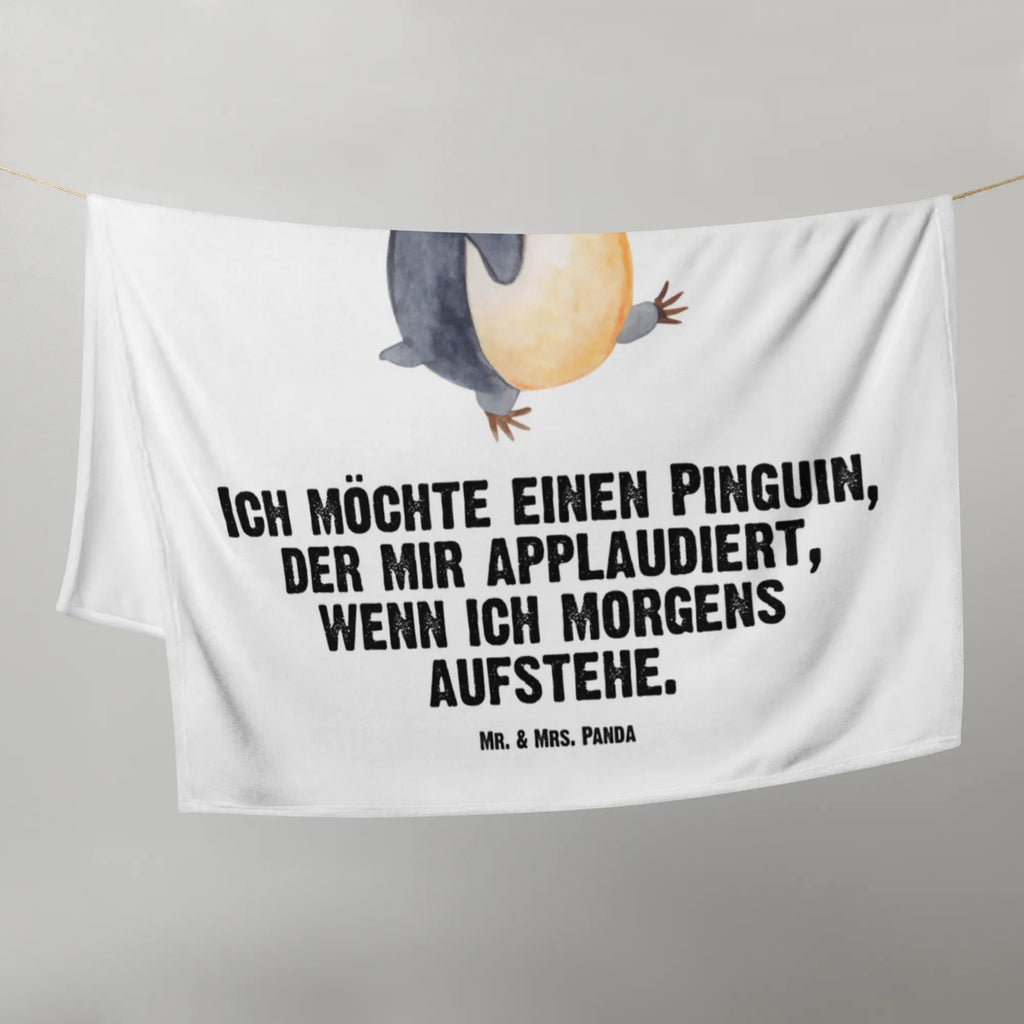 Babydecke Pinguin marschierend Babydecke, Babygeschenk, Geschenk Geburt, Babyecke Kuscheldecke, Krabbeldecke, Pinguin, Pinguine, Frühaufsteher, Langschläfer, Bruder, Schwester, Familie