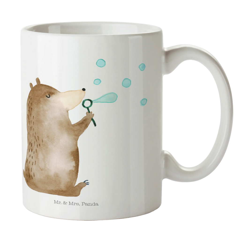 Tasse Bär Seifenblasen Tasse, Kaffeetasse, Teetasse, Becher, Kaffeebecher, Teebecher, Keramiktasse, Porzellantasse, Büro Tasse, Geschenk Tasse, Tasse Sprüche, Tasse Motive, Kaffeetassen, Tasse bedrucken, Designer Tasse, Cappuccino Tassen, Schöne Teetassen, Bär, Teddy, Teddybär, Seifenblasen Bär Lustig Sein Glücklich Traurig Happy