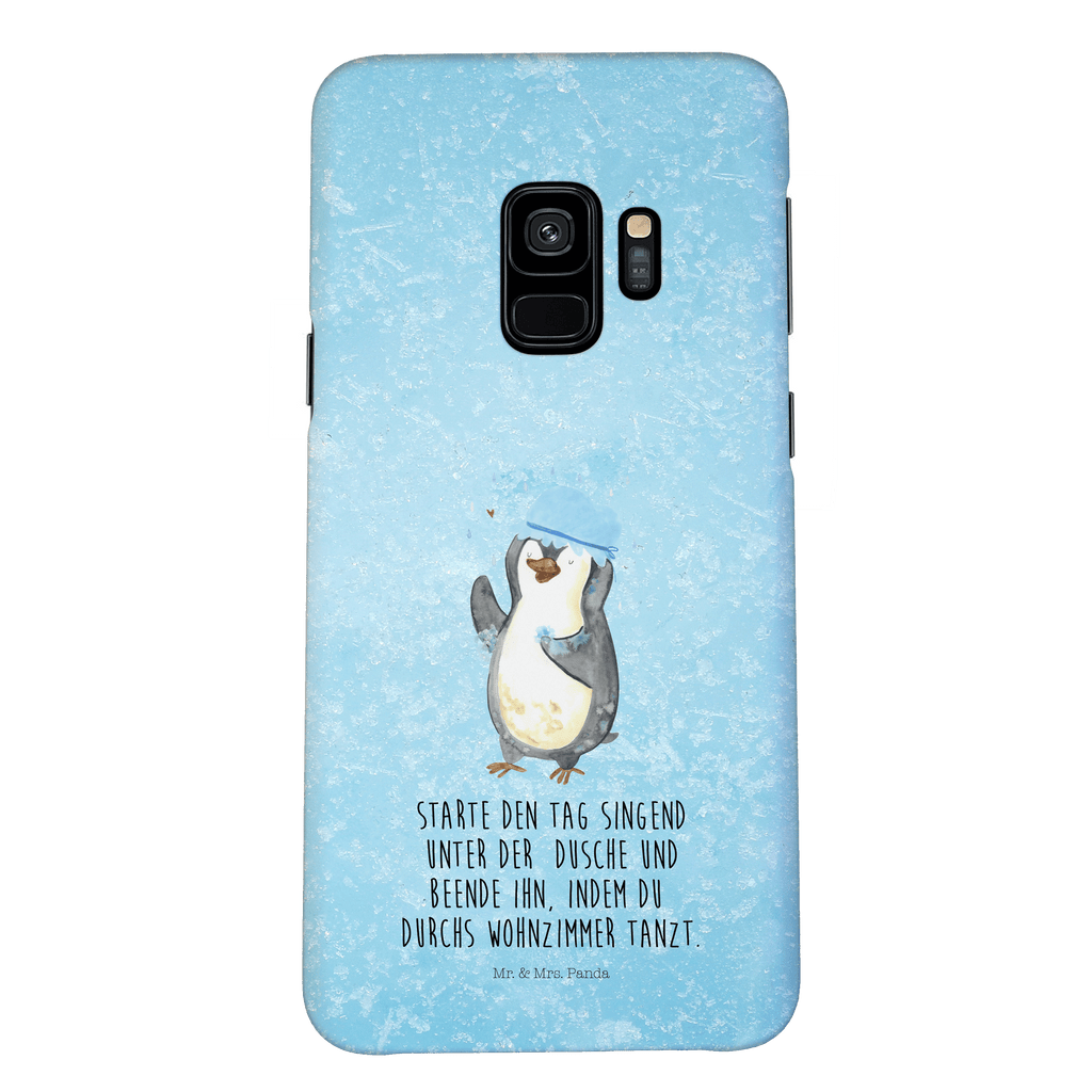 Handyhülle Pinguin Duschen Handyhülle, Handycover, Cover, Handy, Hülle, Iphone 10, Iphone X, Pinguin, Pinguine, Dusche, duschen, Lebensmotto, Motivation, Neustart, Neuanfang, glücklich sein