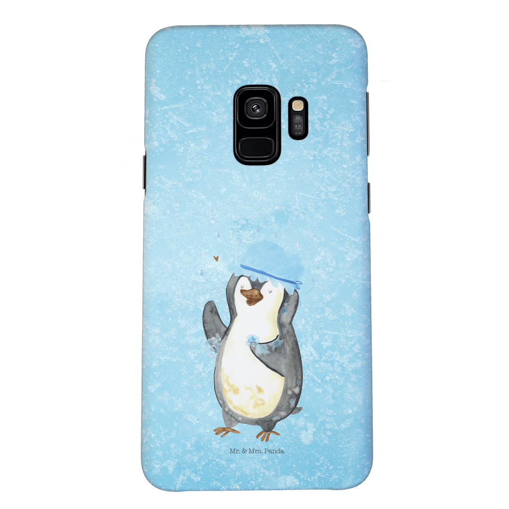 Handyhülle Pinguin Duschen Handyhülle, Handycover, Cover, Handy, Hülle, Iphone 10, Iphone X, Pinguin, Pinguine, Dusche, duschen, Lebensmotto, Motivation, Neustart, Neuanfang, glücklich sein