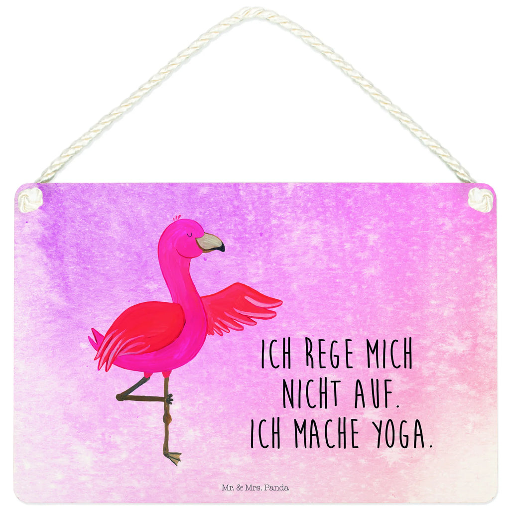 Deko Schild Flamingo Yoga Dekoschild, Deko Schild, Schild, Tür Schild, Türschild, Holzschild, Wandschild, Wanddeko, Flamingo, Vogel, Yoga, Namaste, Achtsamkeit, Yoga-Übung, Entspannung, Ärger, Aufregen, Tiefenentspannung