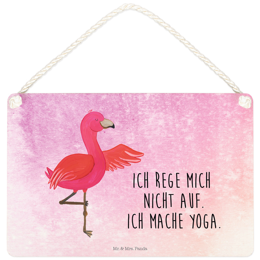 Deko Schild Flamingo Yoga Dekoschild, Deko Schild, Schild, Tür Schild, Türschild, Holzschild, Wandschild, Wanddeko, Flamingo, Vogel, Yoga, Namaste, Achtsamkeit, Yoga-Übung, Entspannung, Ärger, Aufregen, Tiefenentspannung