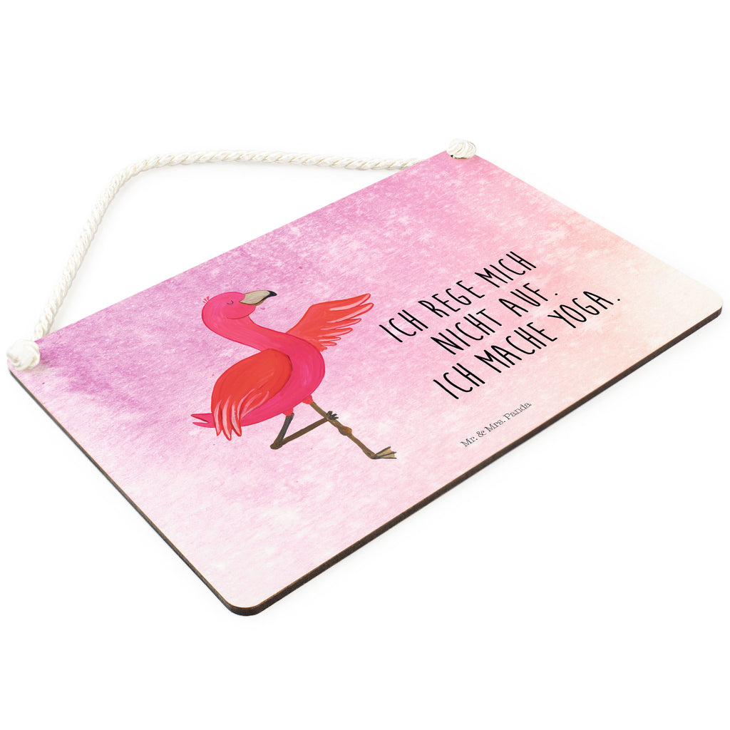 Deko Schild Flamingo Yoga Dekoschild, Deko Schild, Schild, Tür Schild, Türschild, Holzschild, Wandschild, Wanddeko, Flamingo, Vogel, Yoga, Namaste, Achtsamkeit, Yoga-Übung, Entspannung, Ärger, Aufregen, Tiefenentspannung