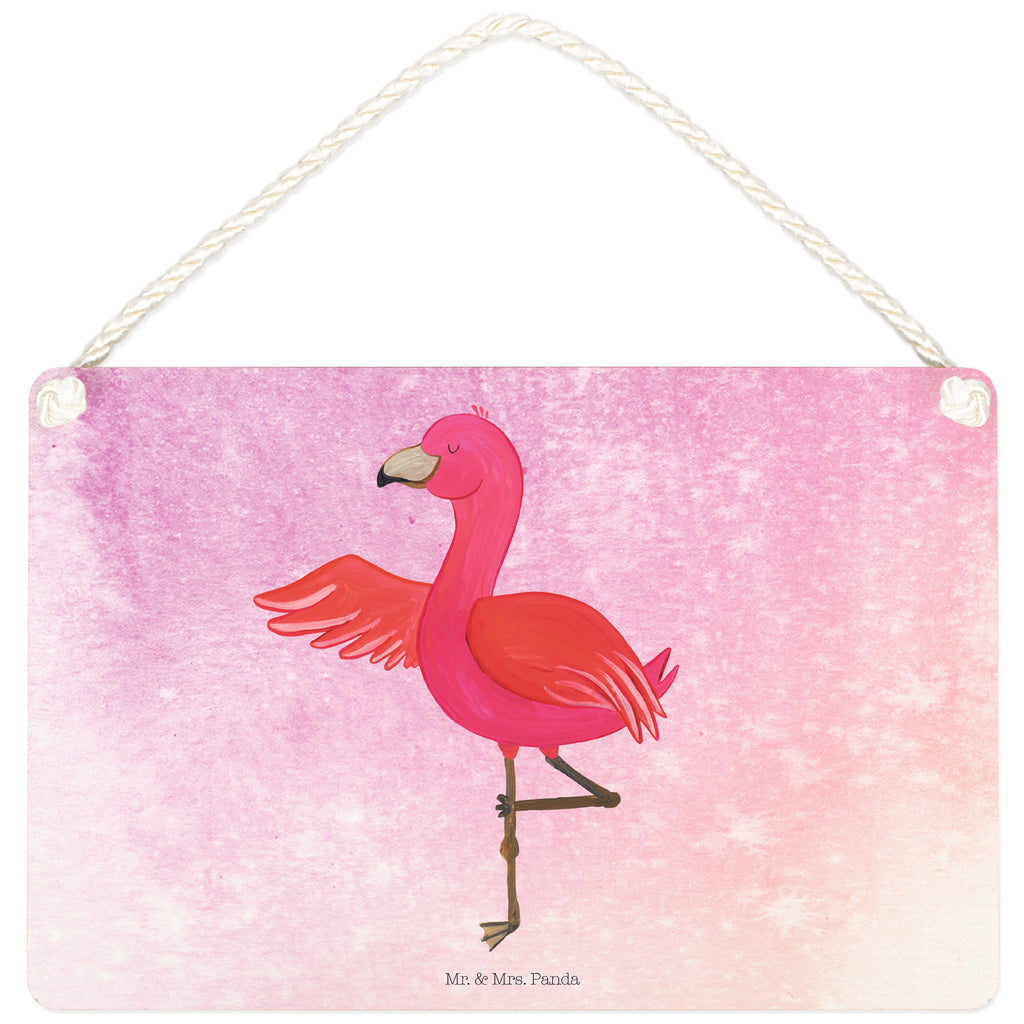 Deko Schild Flamingo Yoga Dekoschild, Deko Schild, Schild, Tür Schild, Türschild, Holzschild, Wandschild, Wanddeko, Flamingo, Vogel, Yoga, Namaste, Achtsamkeit, Yoga-Übung, Entspannung, Ärger, Aufregen, Tiefenentspannung