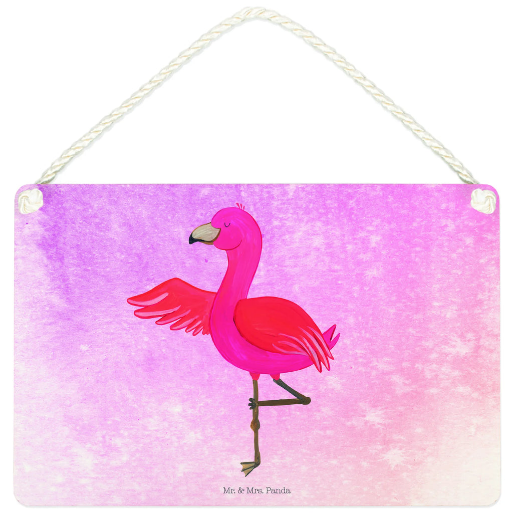 Deko Schild Flamingo Yoga Dekoschild, Deko Schild, Schild, Tür Schild, Türschild, Holzschild, Wandschild, Wanddeko, Flamingo, Vogel, Yoga, Namaste, Achtsamkeit, Yoga-Übung, Entspannung, Ärger, Aufregen, Tiefenentspannung