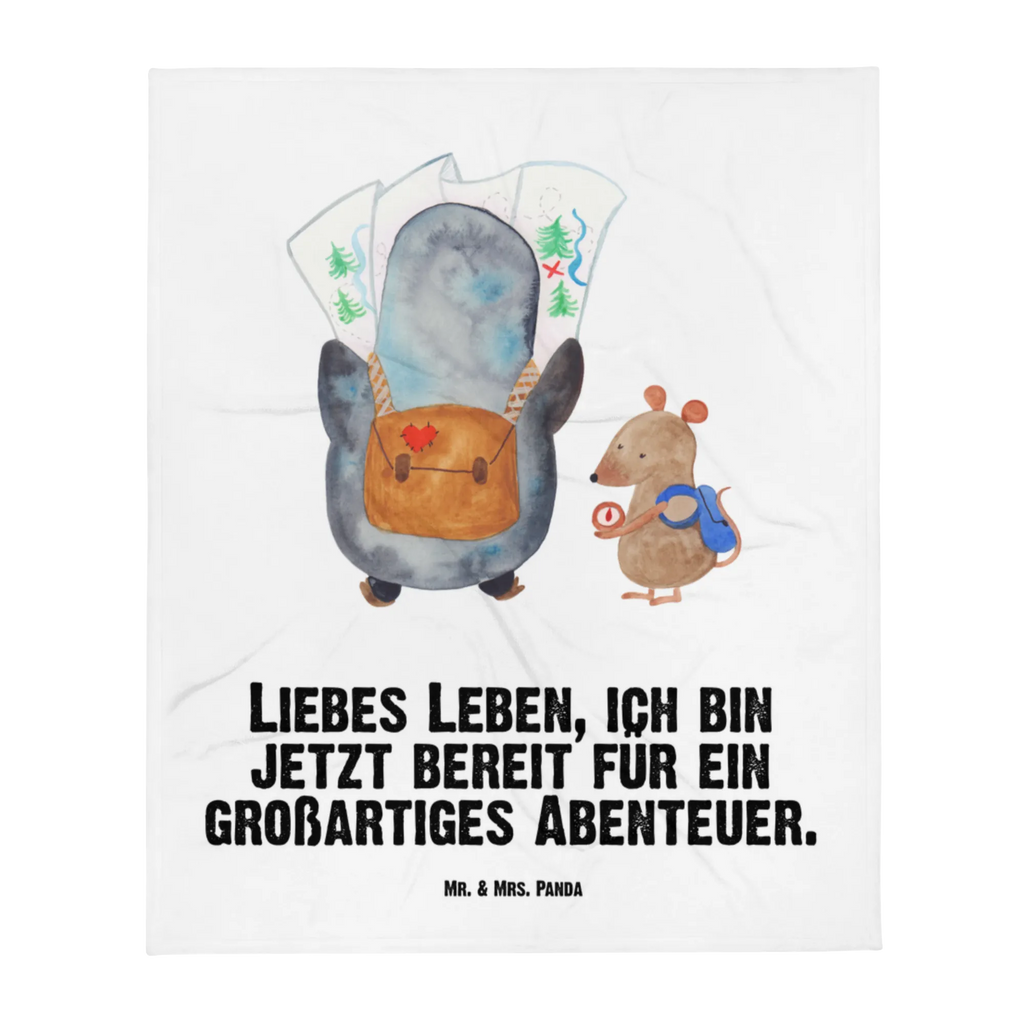 Babydecke Pinguin & Maus Wanderer Babydecke, Babygeschenk, Geschenk Geburt, Babyecke Kuscheldecke, Krabbeldecke, Pinguin, Pinguine, Abenteurer, Abenteuer, Roadtrip, Ausflug, Wanderlust, wandern