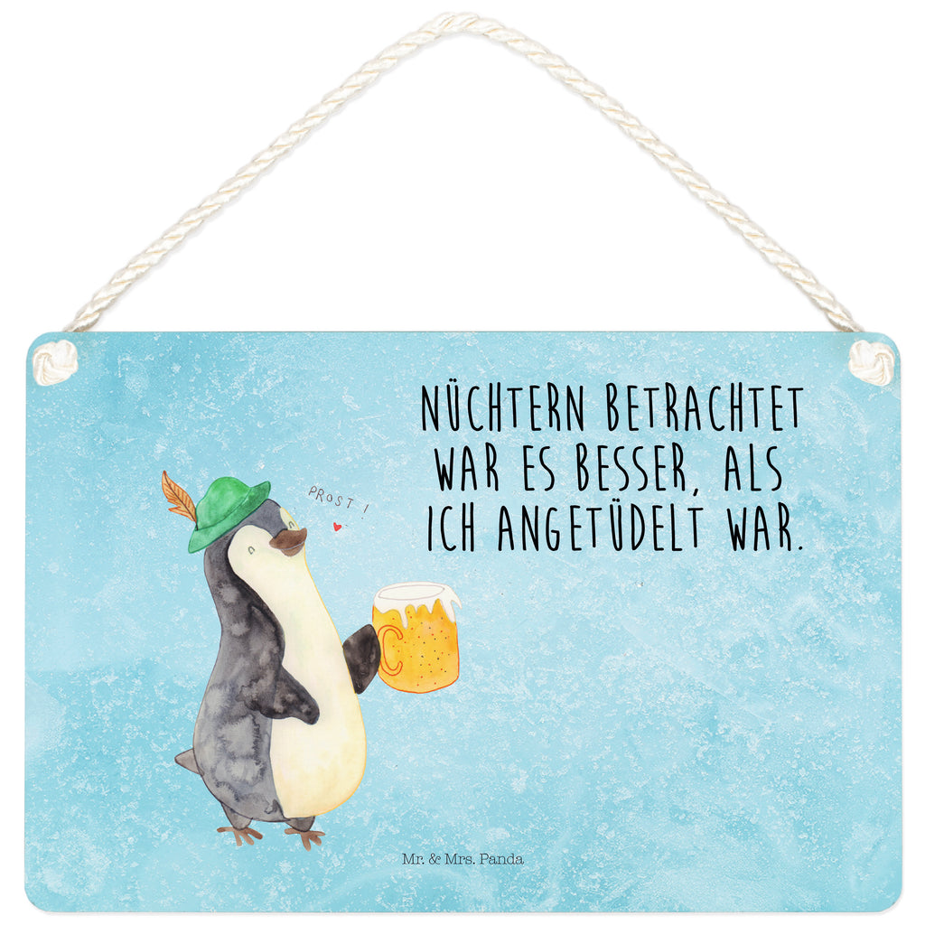 Deko Schild Pinguin Bier Dekoschild, Deko Schild, Schild, Tür Schild, Türschild, Holzschild, Wandschild, Wanddeko, Pinguin, Pinguine, Bier, Oktoberfest