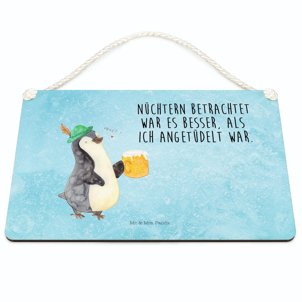 Deko Schild Pinguin Bier Dekoschild, Deko Schild, Schild, Tür Schild, Türschild, Holzschild, Wandschild, Wanddeko, Pinguin, Pinguine, Bier, Oktoberfest