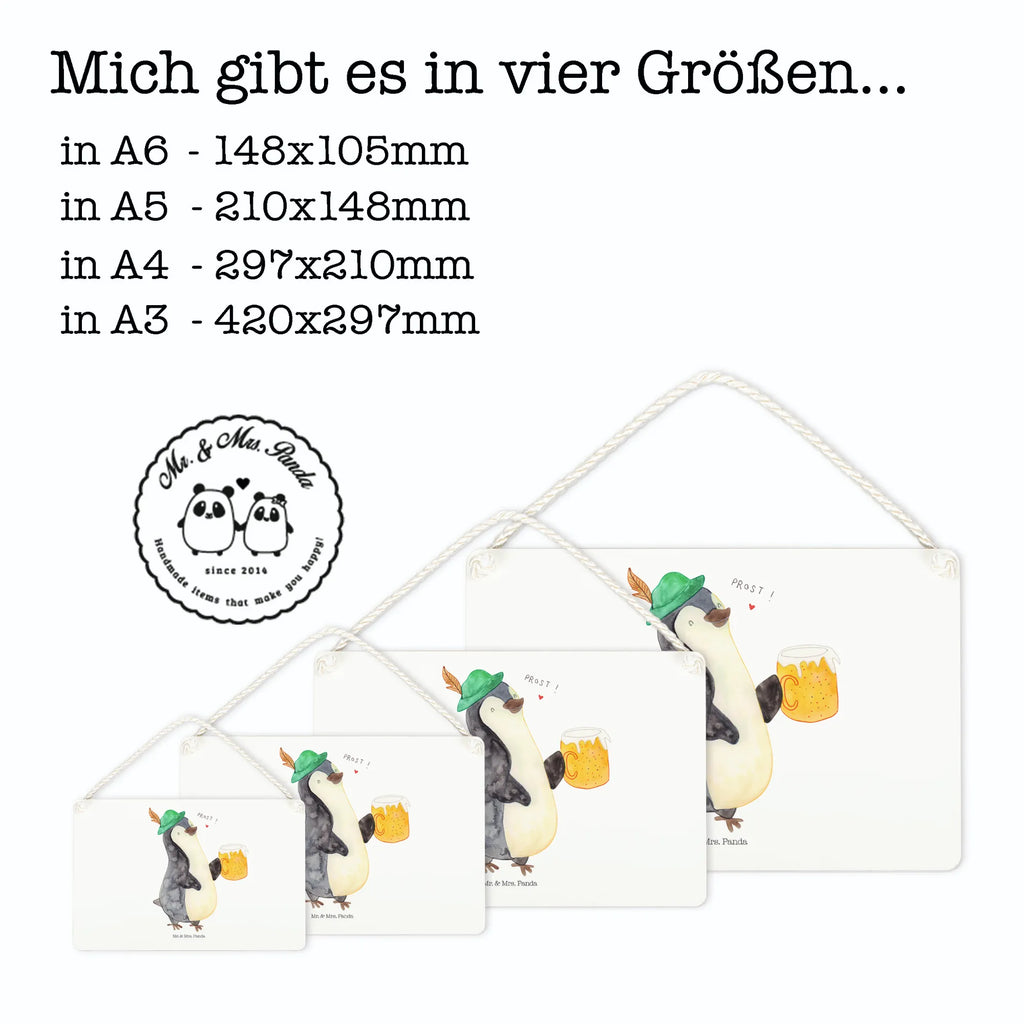 Deko Schild Pinguin Bier Dekoschild, Deko Schild, Schild, Tür Schild, Türschild, Holzschild, Wandschild, Wanddeko, Pinguin, Pinguine, Bier, Oktoberfest