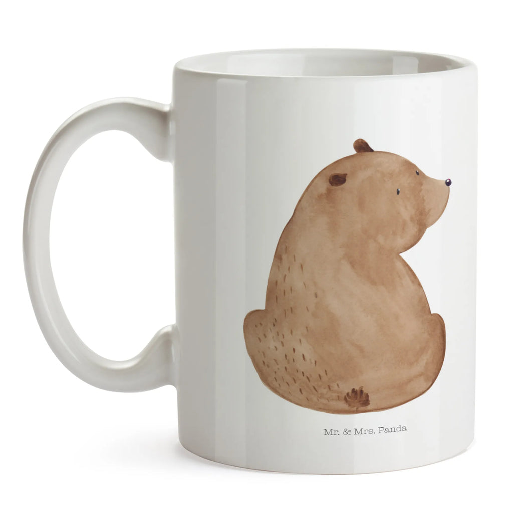 Tasse Bär Schulterblick Tasse, Kaffeetasse, Teetasse, Becher, Kaffeebecher, Teebecher, Keramiktasse, Porzellantasse, Büro Tasse, Geschenk Tasse, Tasse Sprüche, Tasse Motive, Kaffeetassen, Tasse bedrucken, Designer Tasse, Cappuccino Tassen, Schöne Teetassen, Bär, Teddy, Teddybär, Selbstachtung, Weltansicht, Motivation, Bären, Bärenliebe, Weisheit