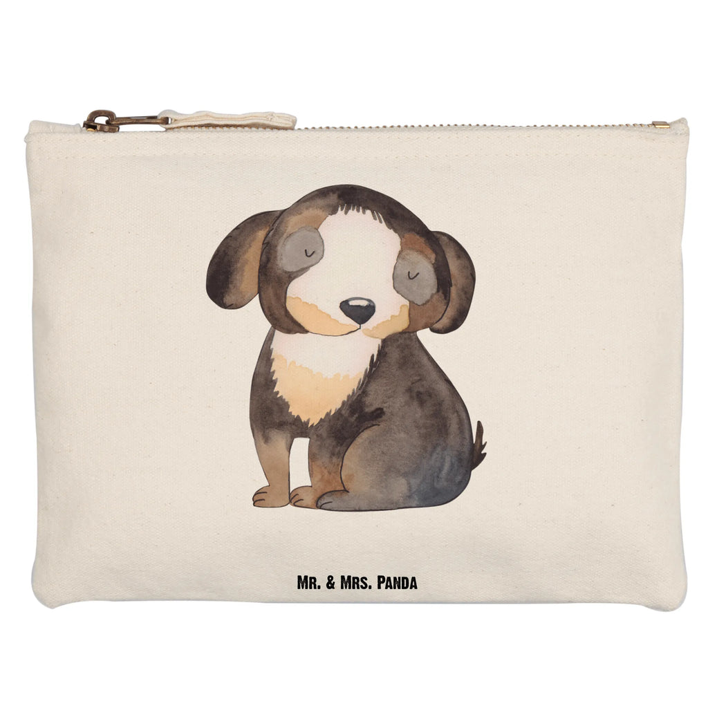 Schminktasche Hund entspannt Schminktasche, Kosmetiktasche, Kosmetikbeutel, Stiftemäppchen, Etui, Federmappe, Makeup, XXL, Schminketui, Kosmetiketui, Schlamperetui, Hund, Hundemotiv, Haustier, Hunderasse, Tierliebhaber, Hundebesitzer, Sprüche, schwarzer Hund, Hundeliebe, Liebe, Hundeglück