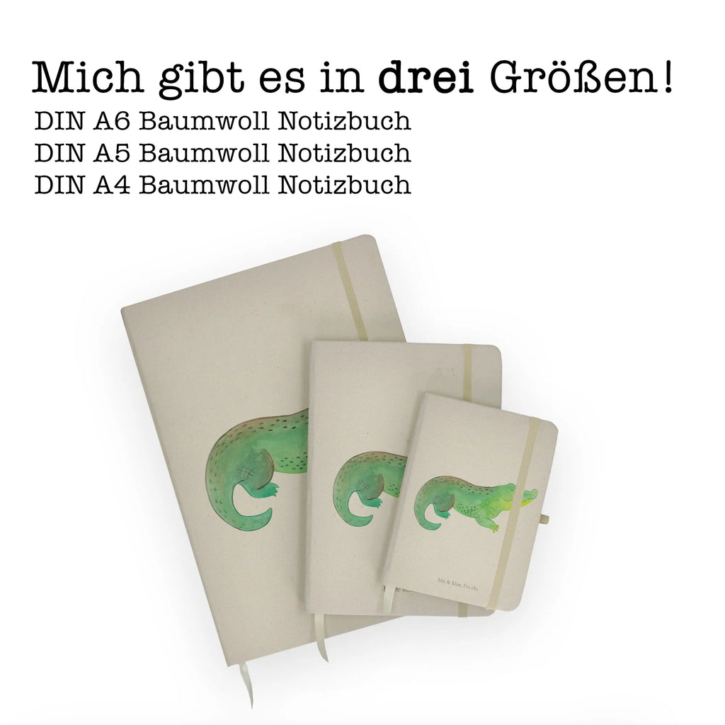 Baumwoll Notizbuch Krokodil Notizen, Eintragebuch, Tagebuch, Notizblock, Adressbuch, Journal, Kladde, Skizzenbuch, Notizheft, Schreibbuch, Schreibheft, Meerestiere, Meer, Urlaub, Krokodil, Krokodile, verrückt sein, spontan sein, Abenteuerlust, Reiselust, Freundin, beste Freundin, Lieblingsmensch