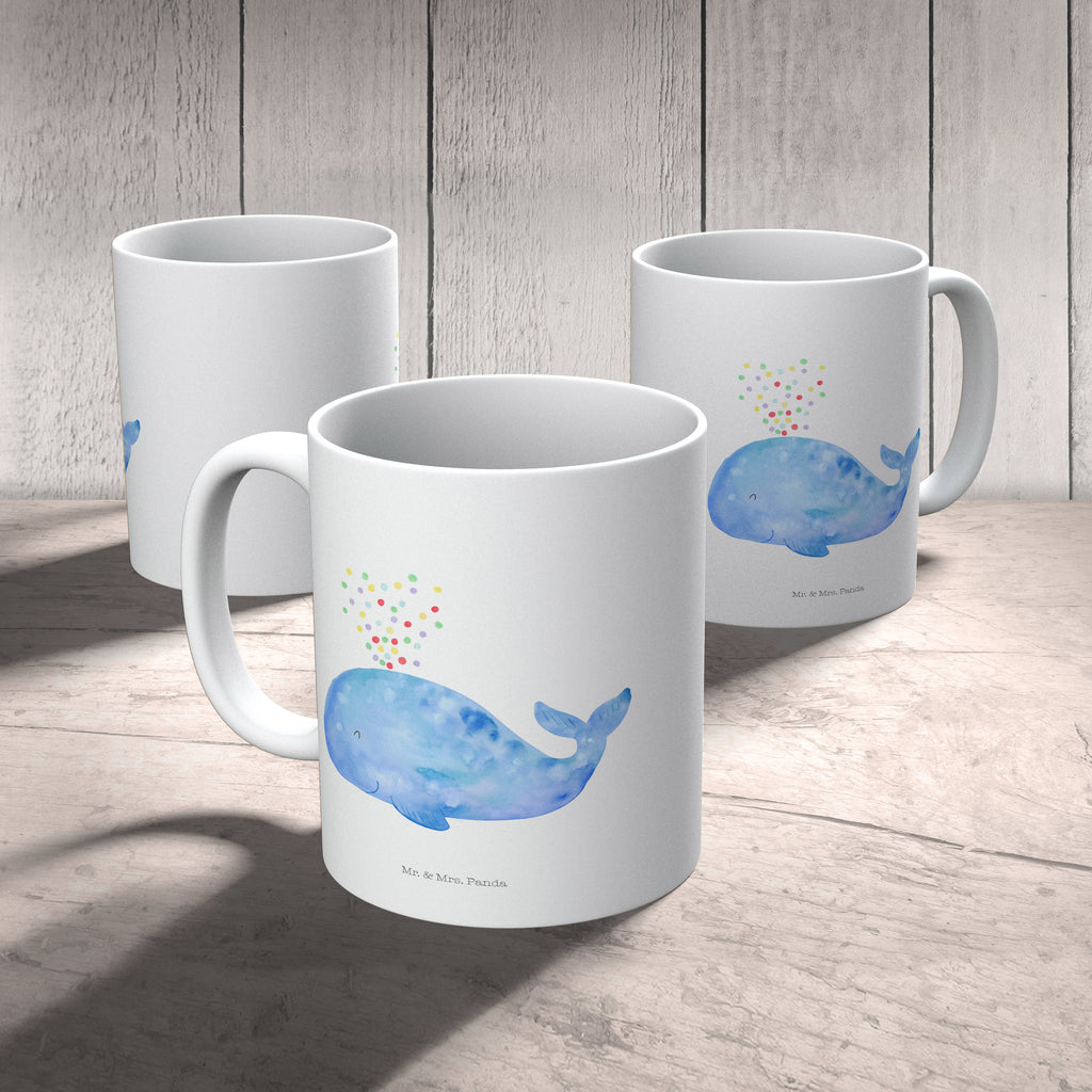 Tasse Wal Konfetti Tasse, Kaffeetasse, Teetasse, Becher, Kaffeebecher, Teebecher, Keramiktasse, Porzellantasse, Büro Tasse, Geschenk Tasse, Tasse Sprüche, Tasse Motive, Kaffeetassen, Tasse bedrucken, Designer Tasse, Cappuccino Tassen, Schöne Teetassen, Meerestiere, Meer, Urlaub, Wal, Konfetti, Wale, Motivation, Neuanfang, Trennung, Diät, Abnehmen, Neustart, Lebensabschnitt, Geburtstag