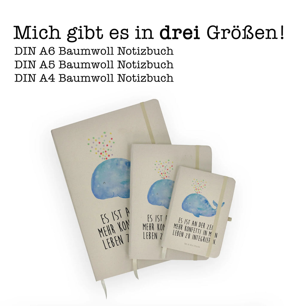 Baumwoll Notizbuch Wal Konfetti Notizen, Eintragebuch, Tagebuch, Notizblock, Adressbuch, Journal, Kladde, Skizzenbuch, Notizheft, Schreibbuch, Schreibheft, Meerestiere, Meer, Urlaub, Wal, Konfetti, Wale, Motivation, Neuanfang, Trennung, Diät, Abnehmen, Neustart, Lebensabschnitt, Geburtstag