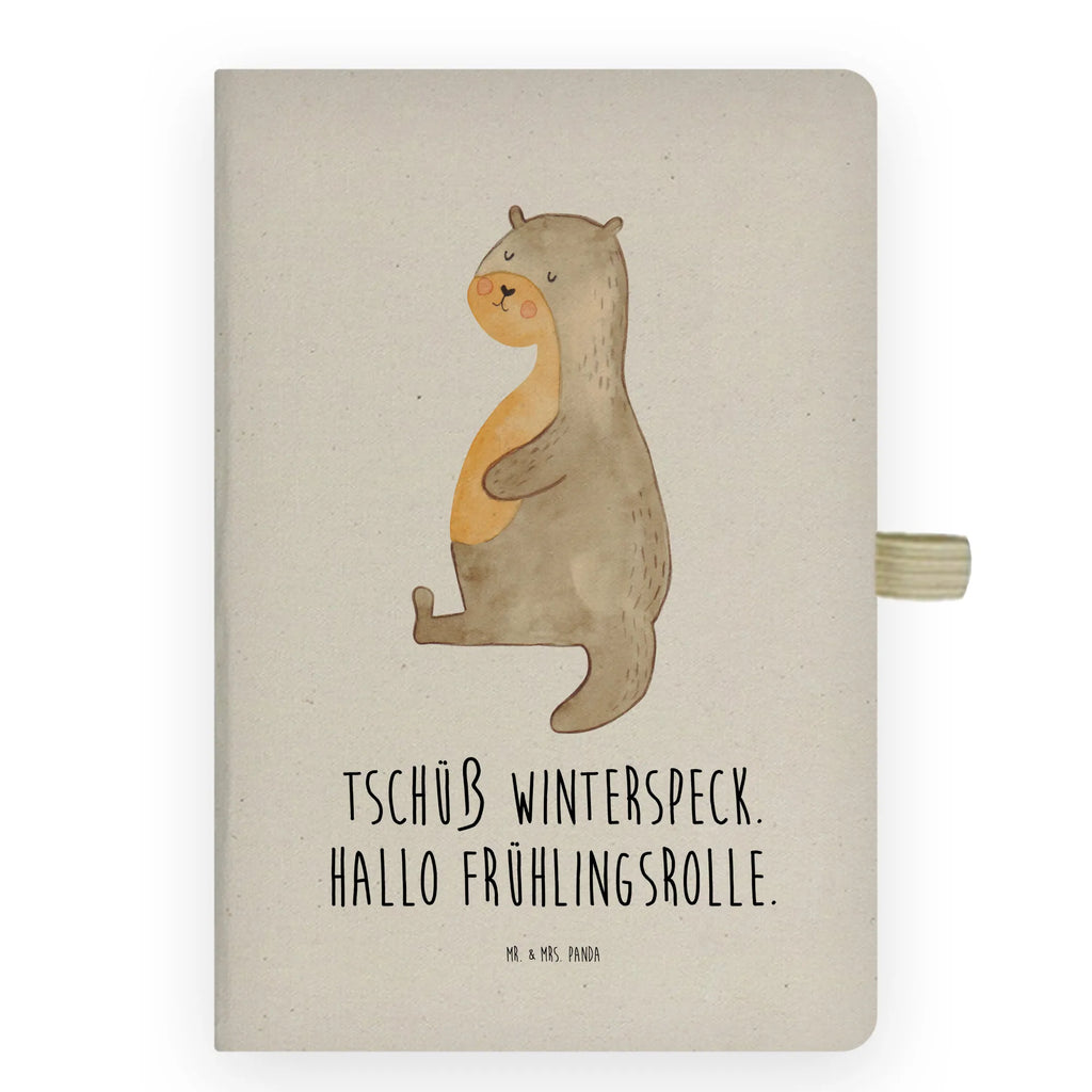 Cotton notebook otter Belly Notizen, Eintragebuch, Tagebuch, Notizblock, Adressbuch, Journal, Kladde, Skizzenbuch, Notizheft, Schreibbuch, Schreibheft, Otter, Fischotter, Seeotter, Otter Seeotter See Otter