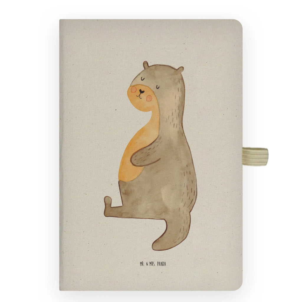 Cotton notebook otter Belly Notizen, Eintragebuch, Tagebuch, Notizblock, Adressbuch, Journal, Kladde, Skizzenbuch, Notizheft, Schreibbuch, Schreibheft, Otter, Fischotter, Seeotter, Otter Seeotter See Otter