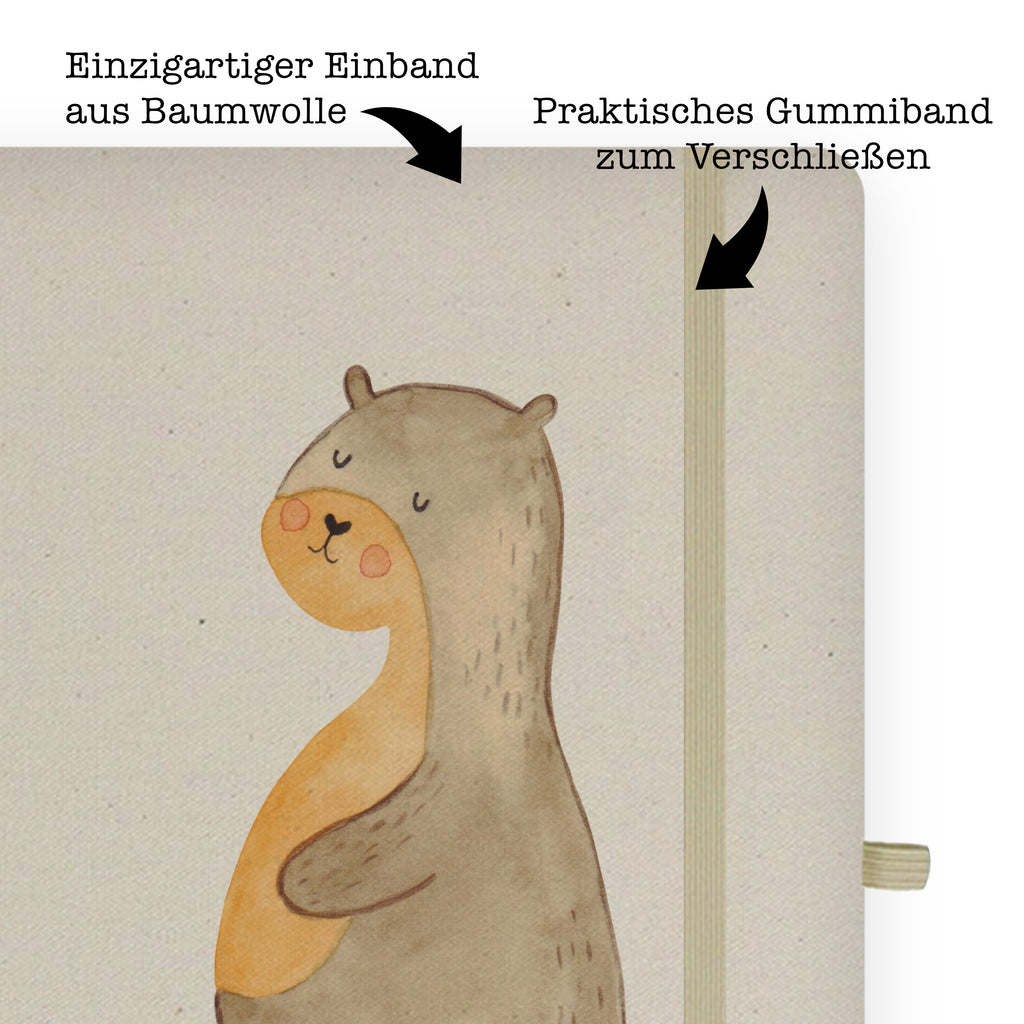 Baumwoll Notizbuch Otter Bauch Notizen, Eintragebuch, Tagebuch, Notizblock, Adressbuch, Journal, Kladde, Skizzenbuch, Notizheft, Schreibbuch, Schreibheft, Otter, Fischotter, Seeotter, Otter Seeotter See Otter